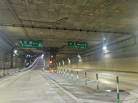 常盤工区開削トンネル工事